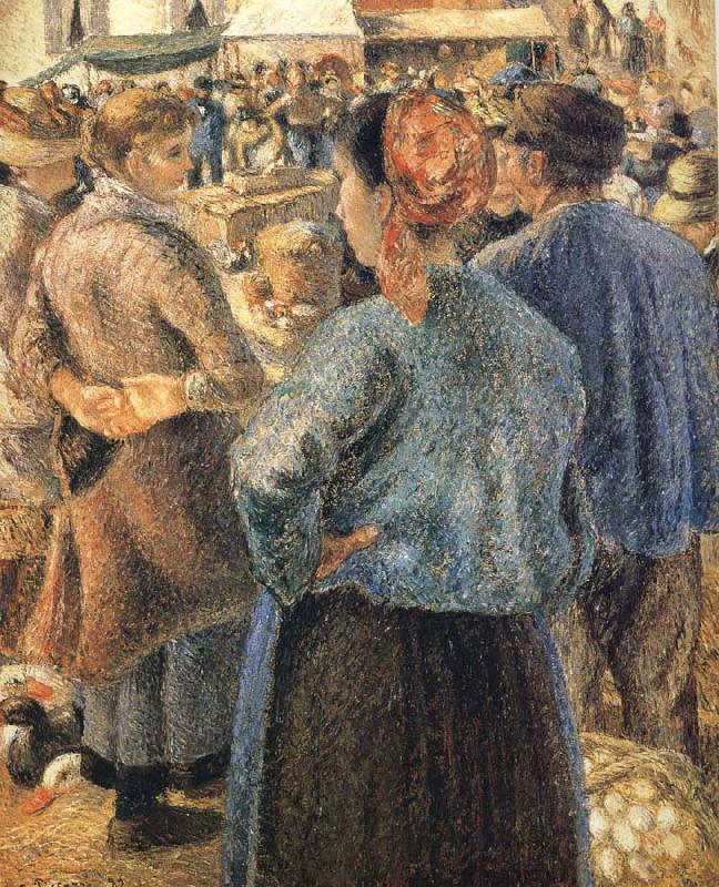 Camille Pissarro Pang plans Schwarz livestock market